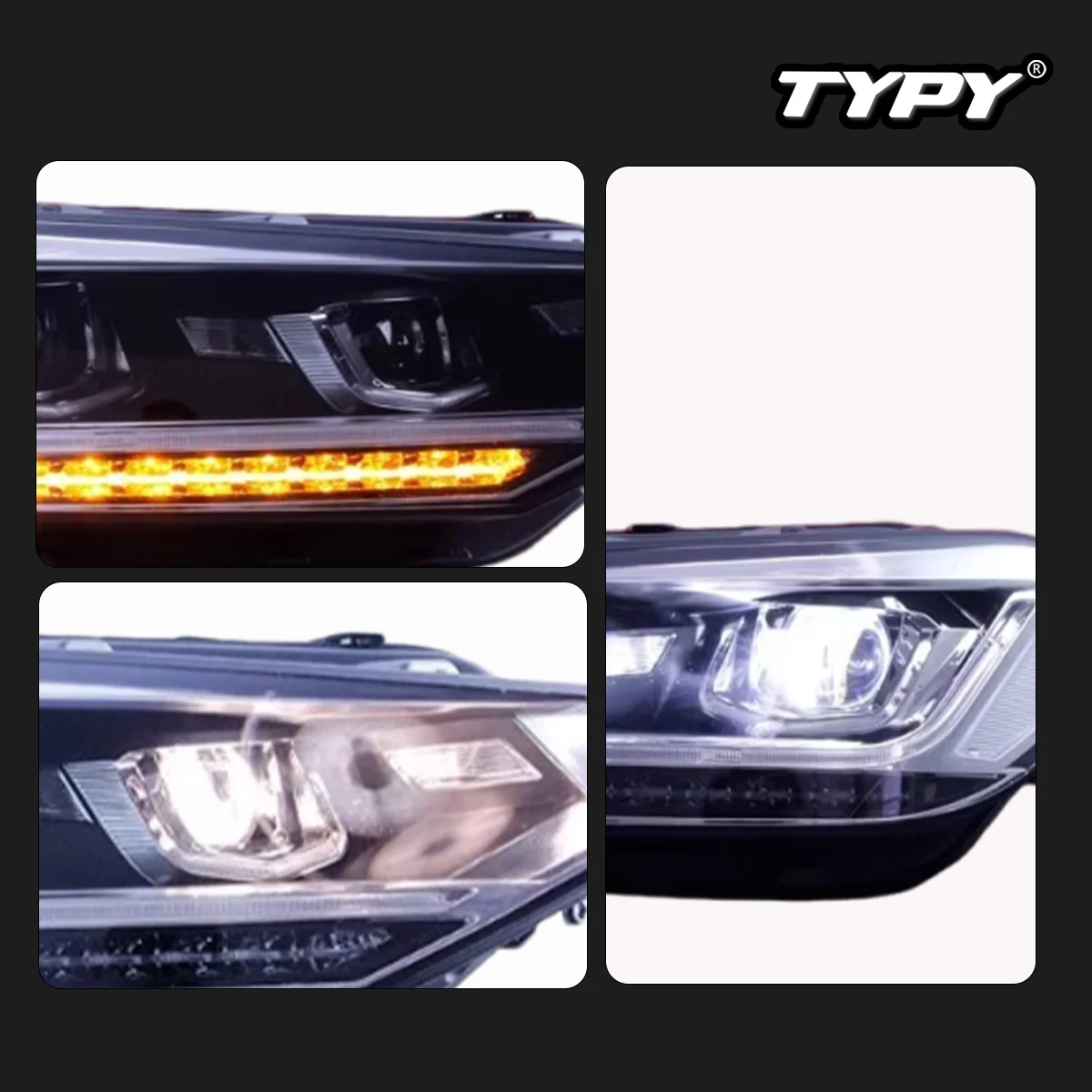 

TYPY Dynamic Signal Head Lamp Automotive Accessories Upgrade Modified New LED For VW Touran Headlight 2016-2022