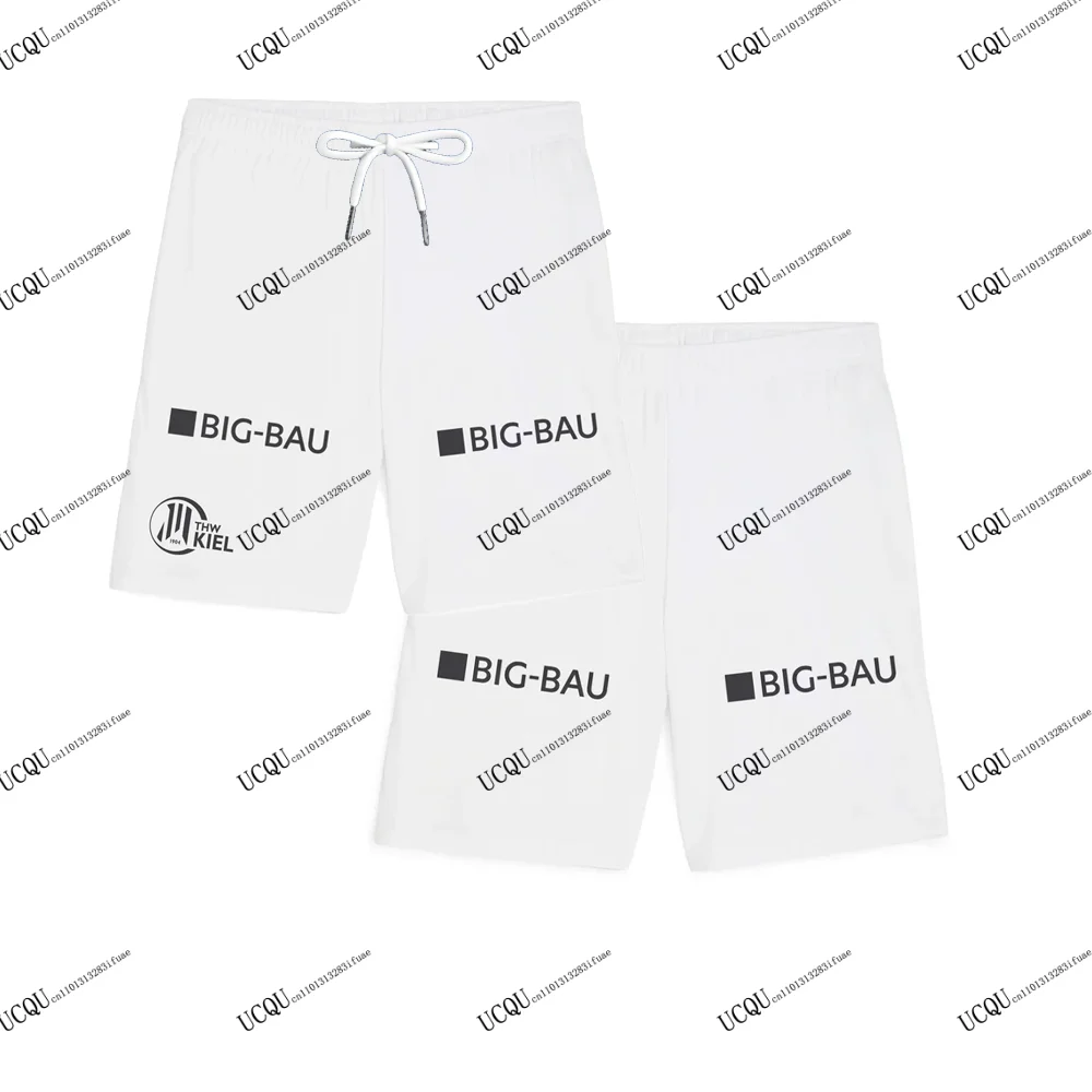 THW Kiel Handball 2025-26 pantalones cortos recién llegados EHF Home Away impresión 3D Alemania estilo Casual atlético adulto Unisex cordón