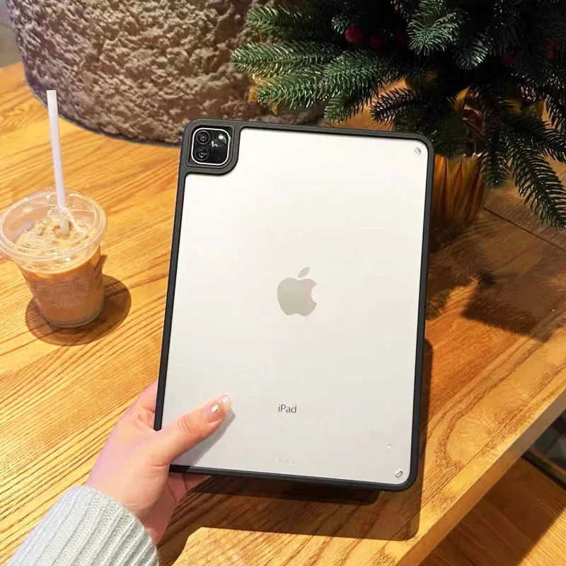 حافظة شفافة غير لامعة لجهاز iPad Air Pro 2024 2025 13 11 12.9 حافظات 4 5 6 7 8 9 10th 11th Generation 10.2 10.9 بوصة غطاء صغير