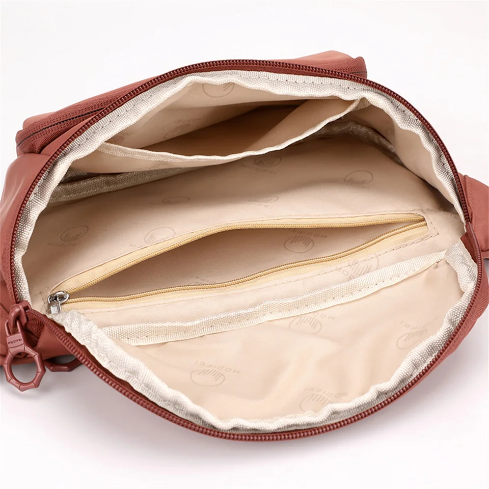 Women Waist Packs Pocket Casual Travel Belt Bag Women Fashion Waterproof Nylon Chest Bum Sling Bag