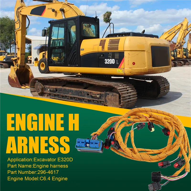 A20K-2964617 Кабель жгута проводов двигателя экскаватора для CAT Caterpillar 320D 323D C6.4 296-4617