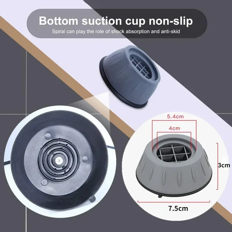 Coussinets anti-vibration pour machine à laver, coussinets coordonnants, élasticité, polymères en caoutchouc, réfrigérateur, sol, meubles, protection contre les chocs