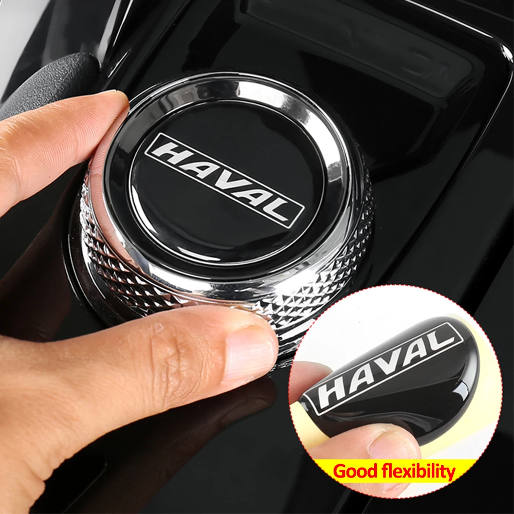 

For Haval H6 3rd Gen 2021-2024 Central Control Gear Knob Button Cover Decoration Drip Glue Process Interior Modification Product