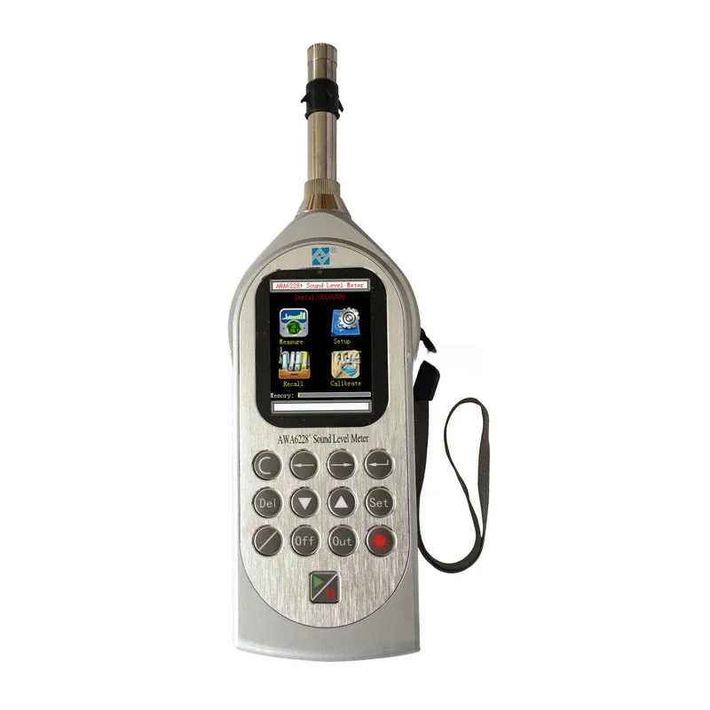 AWA6228  Level Pressure Acoustic Meter Sound Measuring Equipment Decibel Recorder Noise Pollution Devices