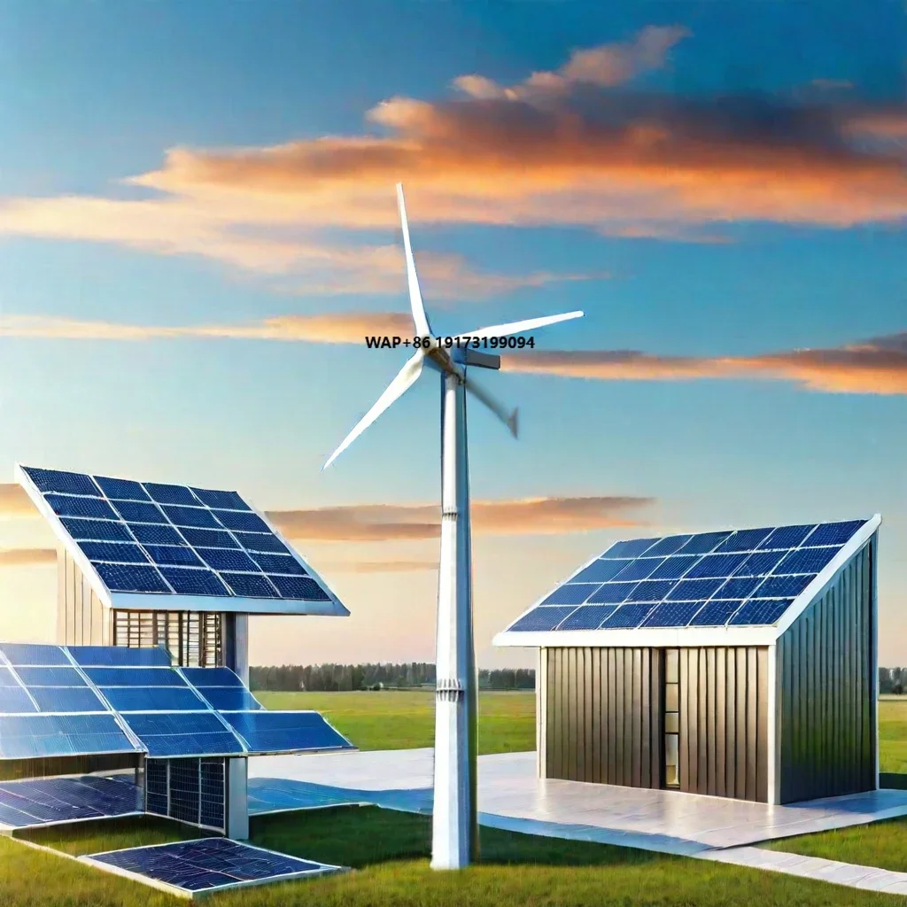 All in One Smart WIFI APP 10KW Wind Solar System  20kw 15kw 5KW 10KW Solar and Wind Turbine Hybrid System Hybrid Power System
