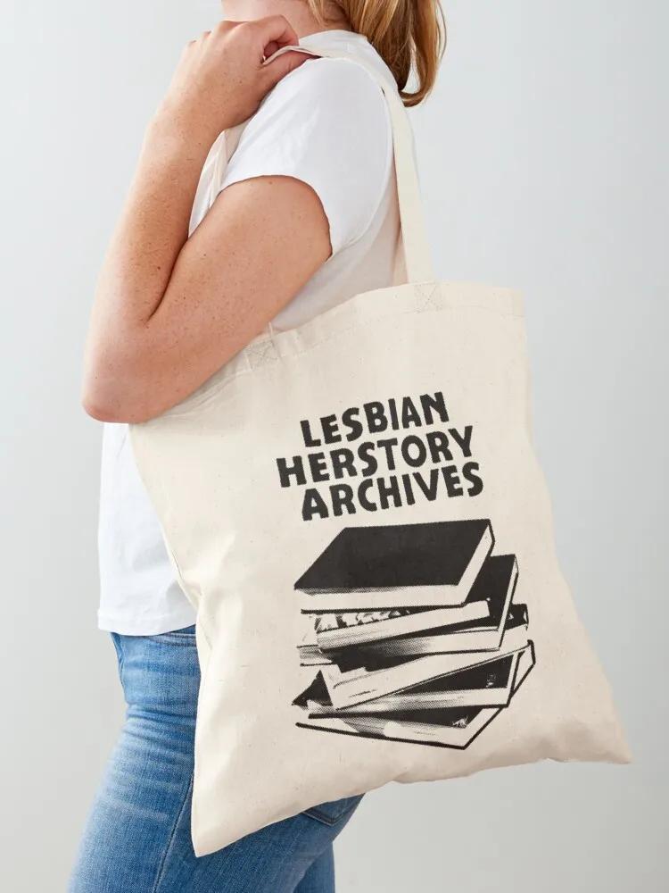 

Lesbian Herstory Archives Book Stack Tote Bag tote bag men the tote bag large size bags custom canvas