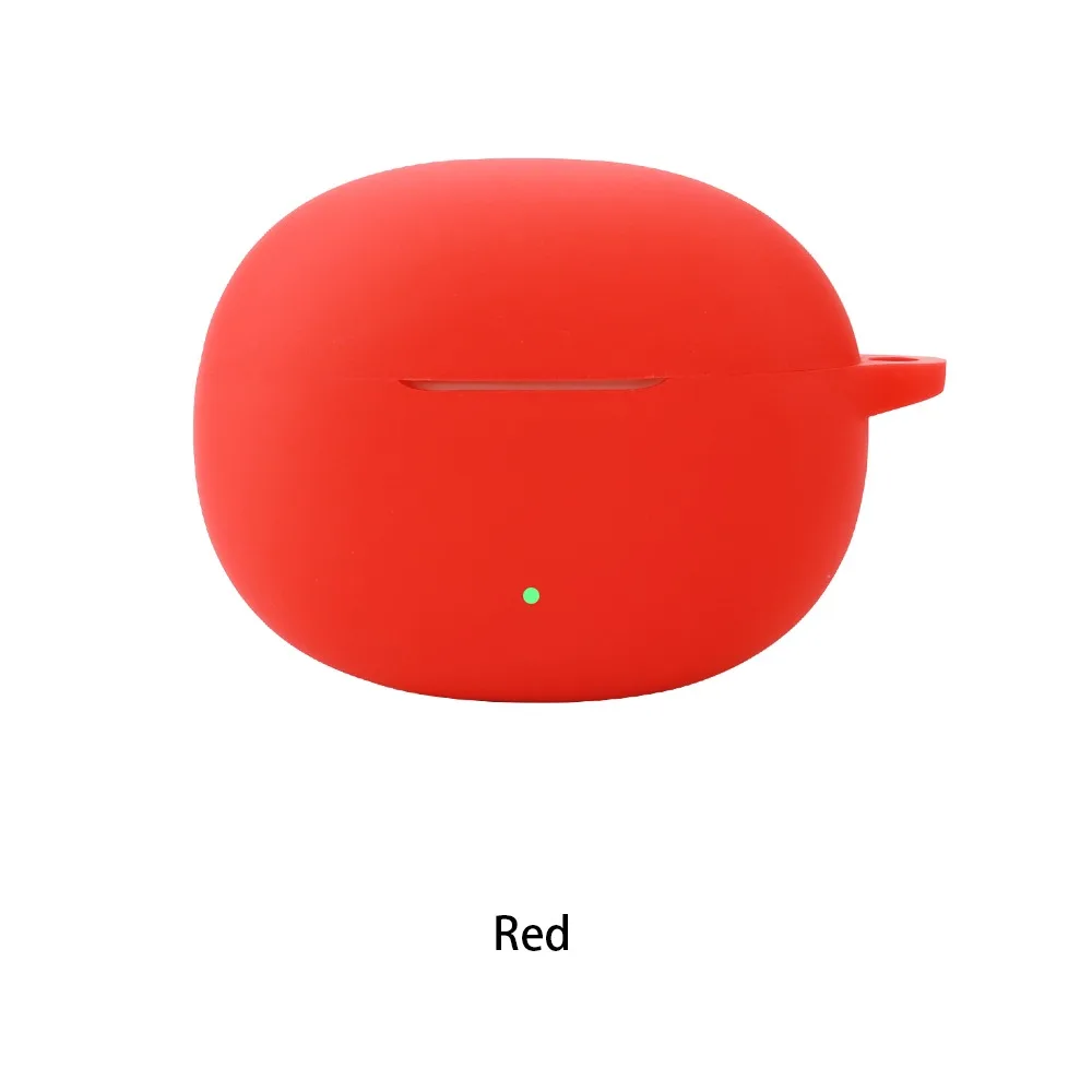 Portable Dustproof Silicone Case Anti-fall Soild Color Buds Cover Washable Earbuds Sleeve for Realme Buds T110 Home/Travel