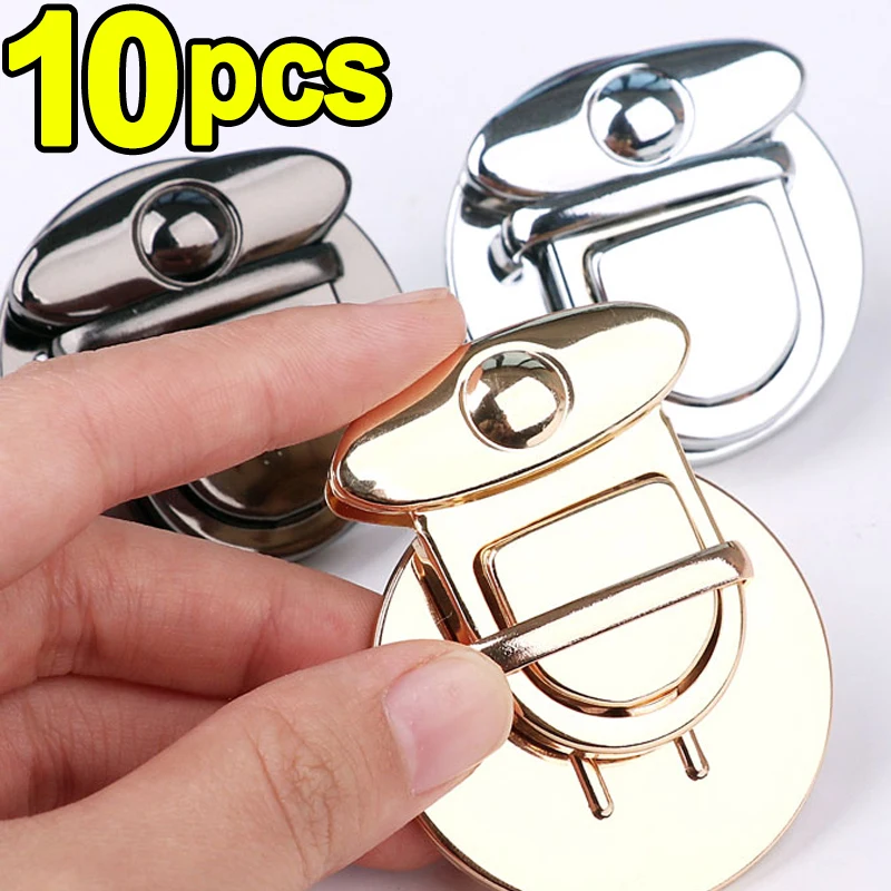 5/10pcs Metal Locks Bag Clasp Catch Buckles for Handbags Purse Tote Closures Snap Clasps DIY Craft Hardware Case Bag Accessories