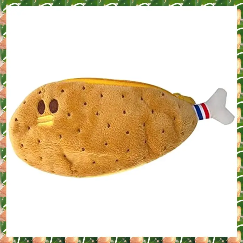 JAJA Creatives Novidade Engraçado Rosto Simulação Comida Frutas Personagem Macio Roupas Recheadas Caixa de Lápis