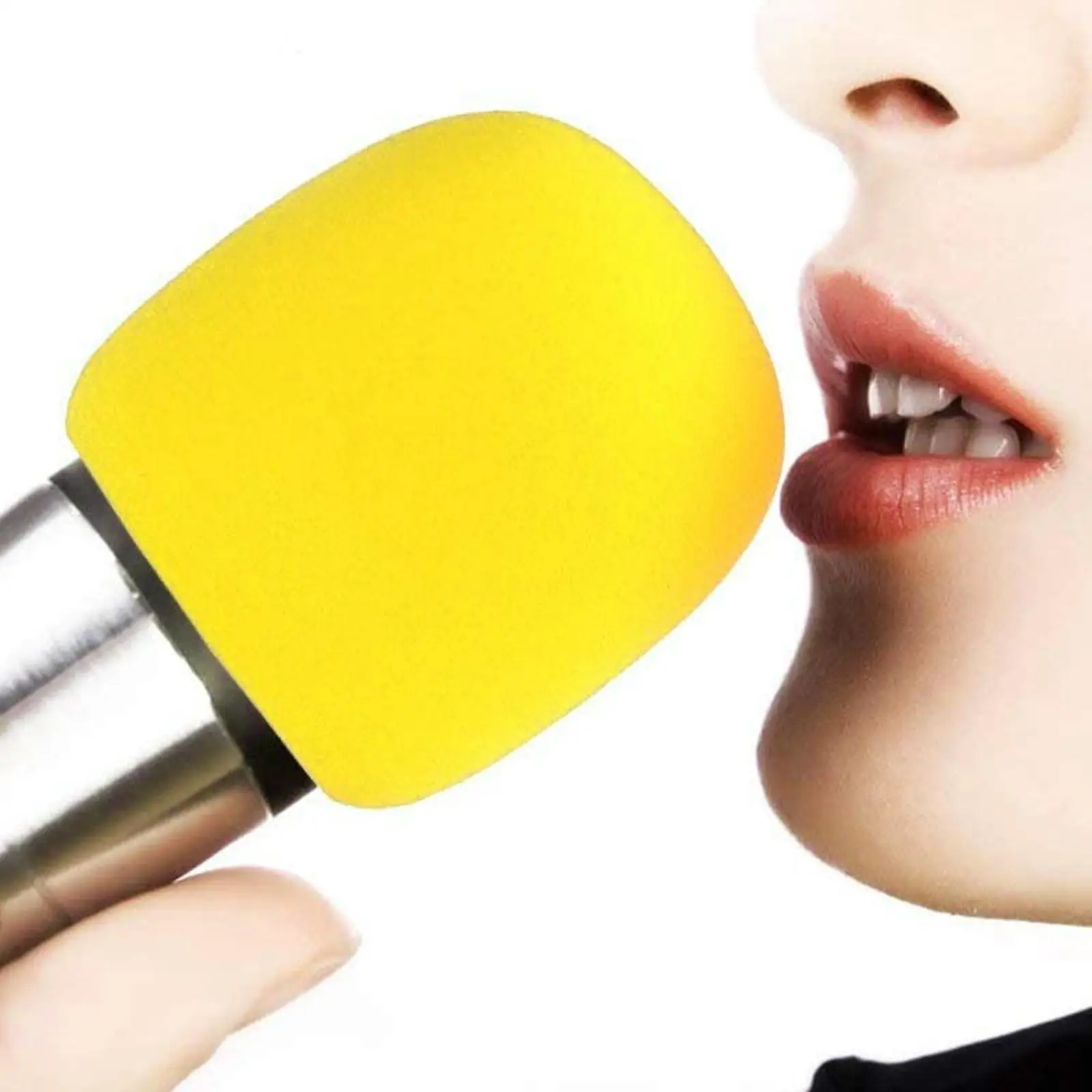

1pc Thicken Handhel Microphone Foam Mic Cover Professional Studio WindScreen Protective Grill Soft Sponge Microphone Cap