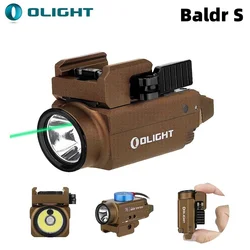 Olight Baldr S-Lampe torche aste à LED blanche, 800 lumens, montage sur rail compact, lampe de poche pour arme, originale