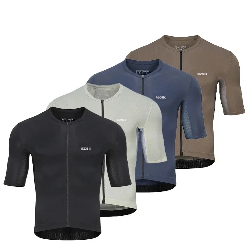

2026 NEW RGOBIK Men's Cycling Jersey Short Sleeve Summer Bicycle Jersey Road Bike Shirt Cycling Clothing Breathable Pro Team