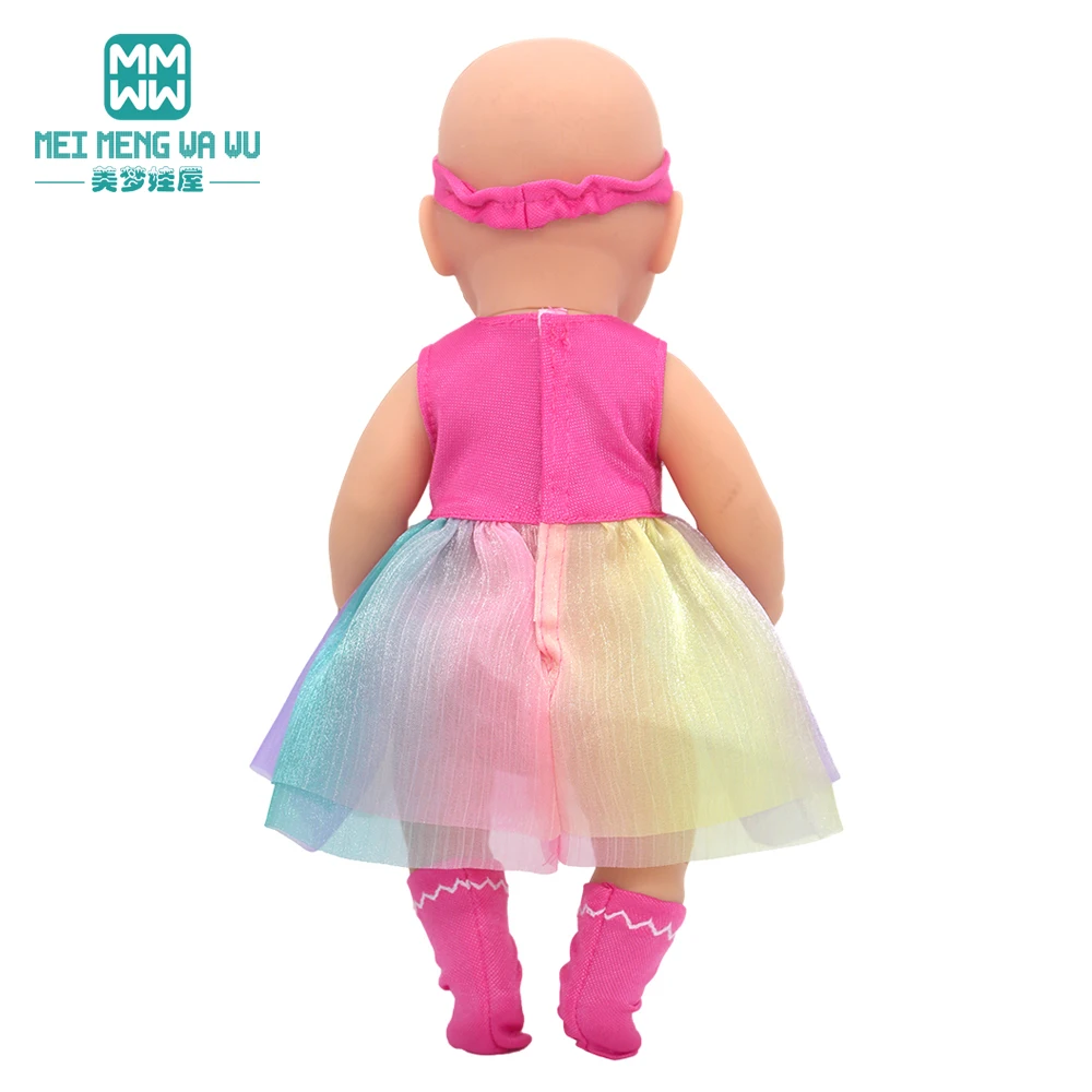 Mini Toys Doll Clothes 35cm 14inch Born Doll Fashion Blankets Dresses Onesies Suit Girl Gift