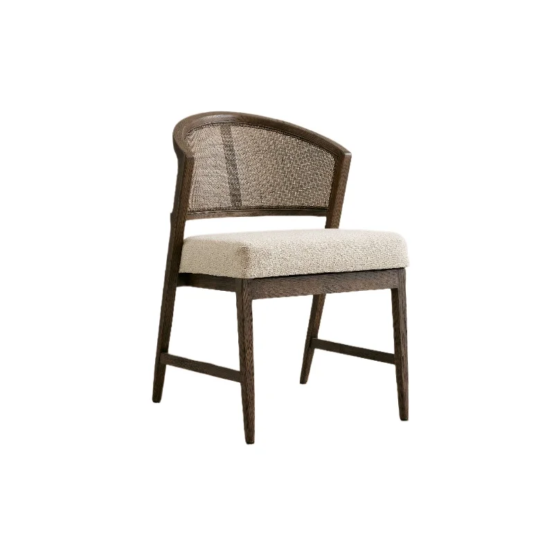 R American Solid Wood Dining Chair Family Utility Dining Table Chair