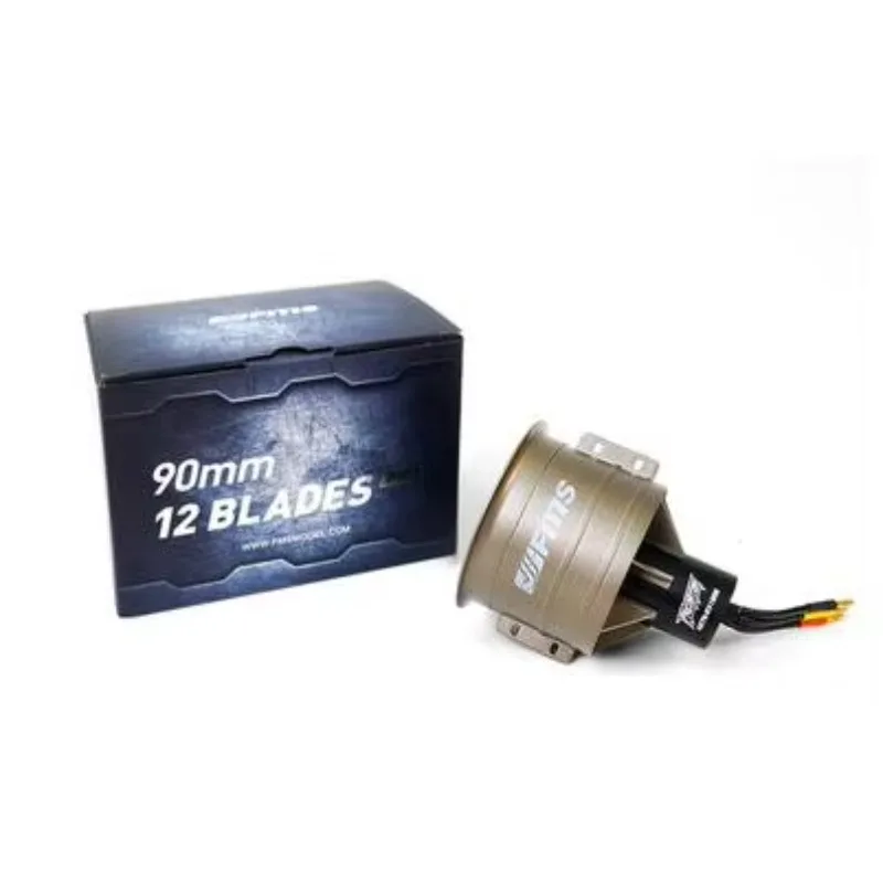 FMS 90MM Pro 12 Blades Metal Ducted Fan EDF With 4075-KV1500 Inrunner Brushless Motor for RC Airplane Fixed-wing RC Aerocr