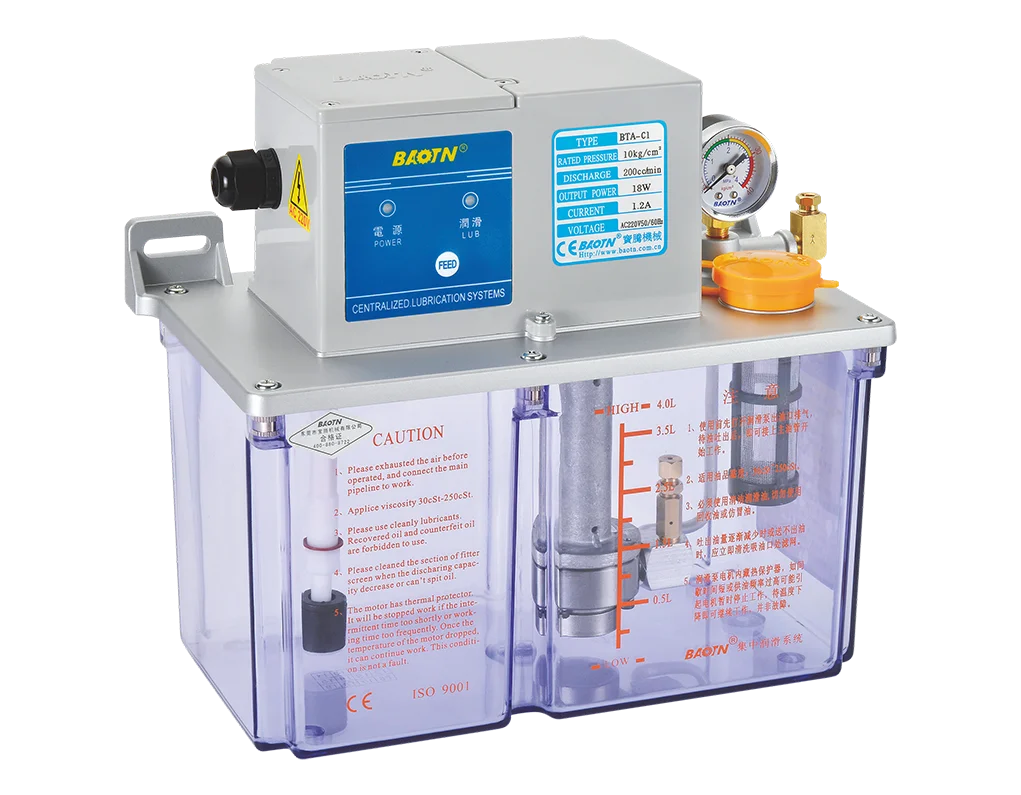 

China Suppliers BAOTN Central Pump Lubrication System Small Hydraulic Pump Low Pressure Gear Pump for Lathe CNC Machine