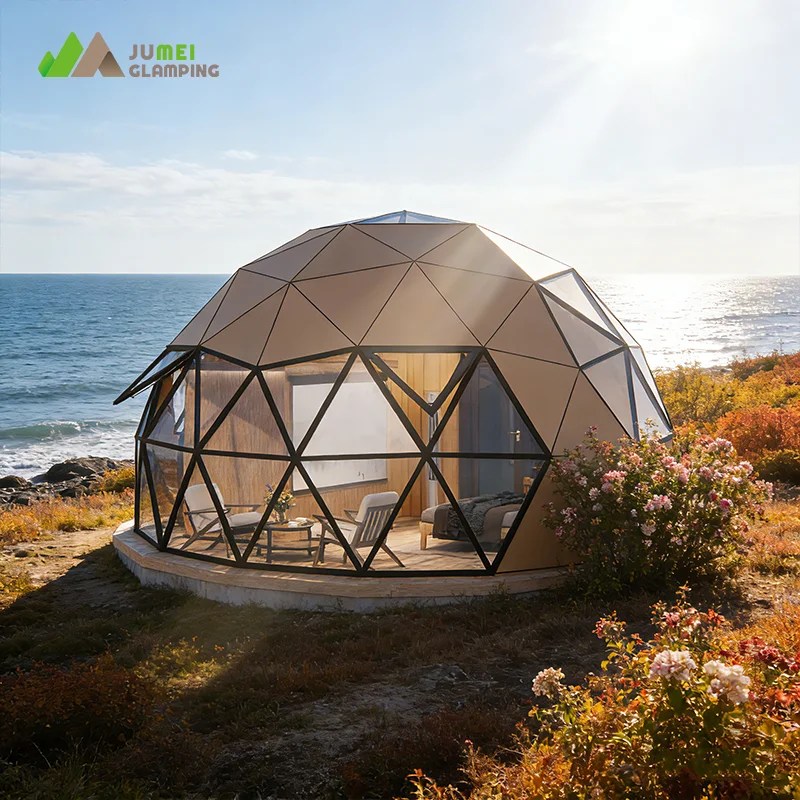 High Quality Supplier Manufactures Luxurious and Comfortable Family Resort Glamping Dome Tent