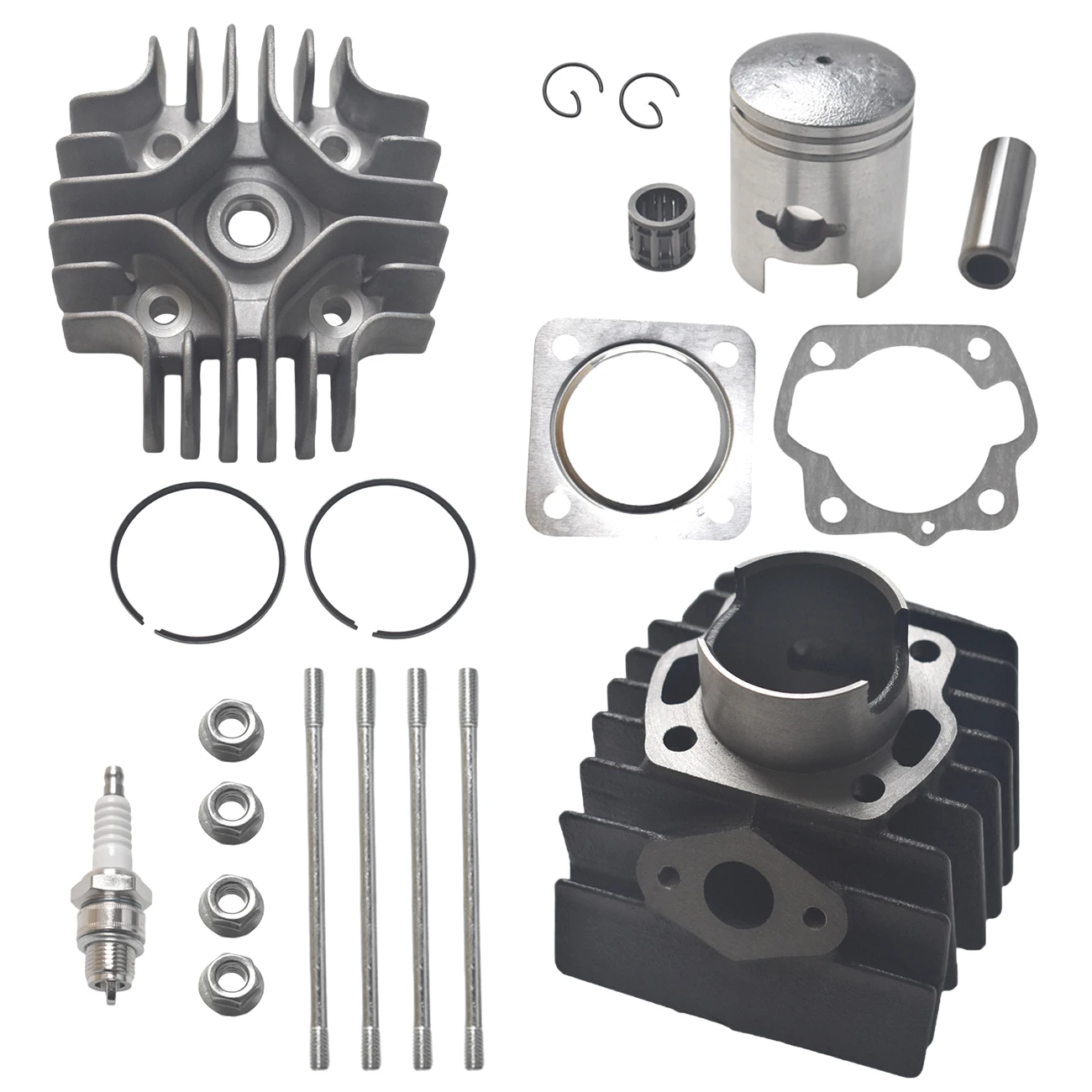 Cylinder Head Piston Top End Rebuild Kit For Suzuki LT 50 1983-1987