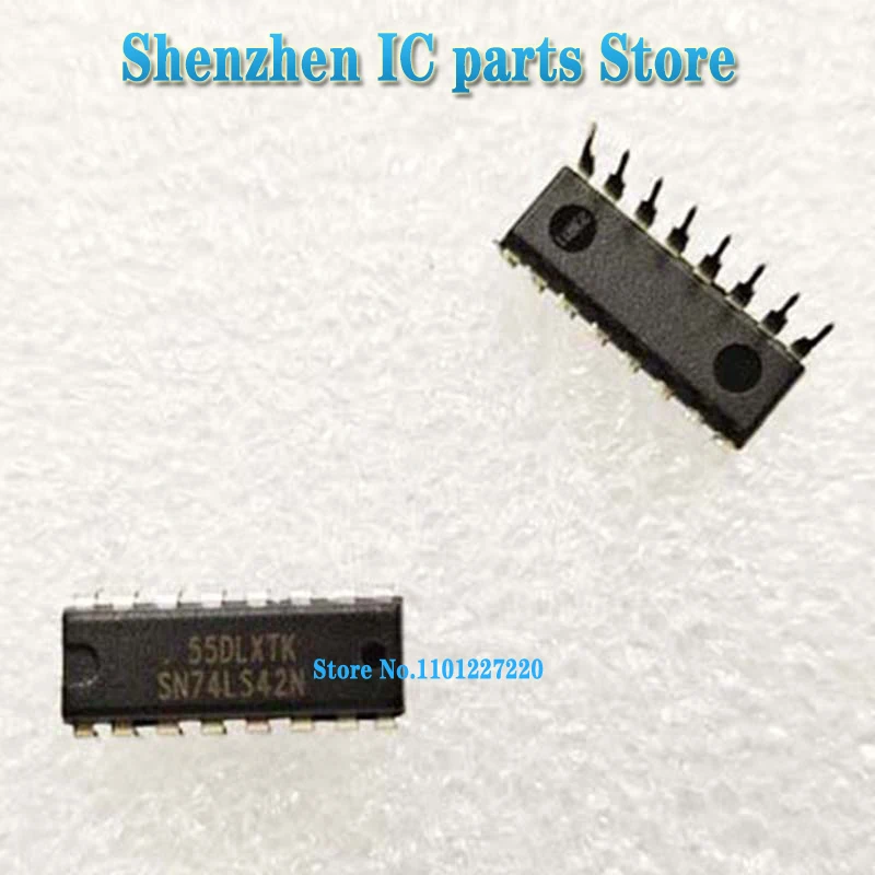 10pcs/lot SN74LS42N DIP16 74LS42N HD74LS42P DIP HD74LS42 74LS42 74LS42P DIP-16 In Stock