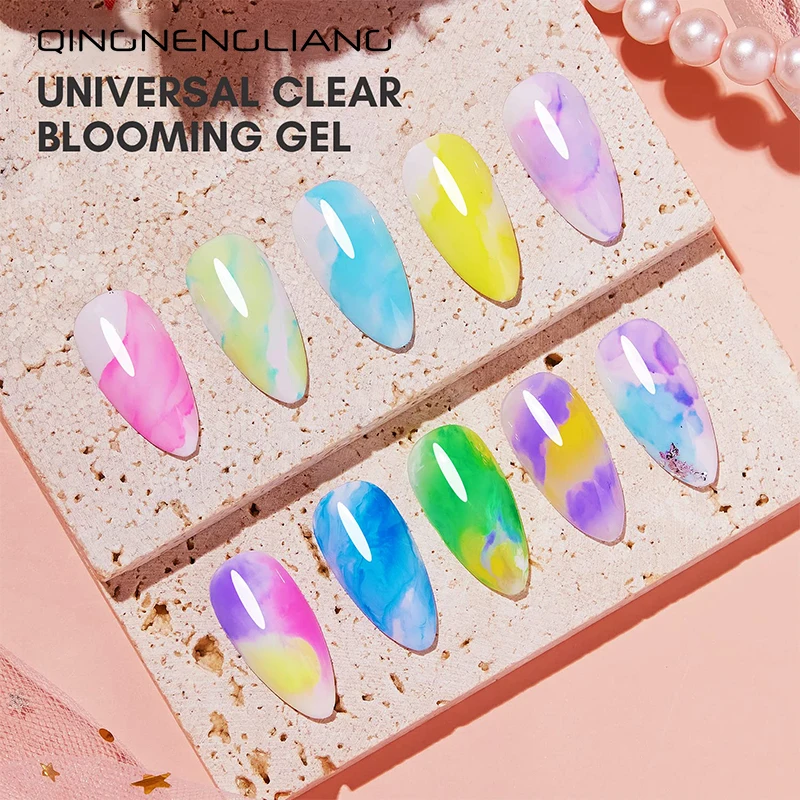 RS NAIL 12ml Clear Blooming Gel Nail Polish UV LED Blossom Soak Off Nail Art Polish DIY Design for Gradient Effect Manicure Gel - Image 5