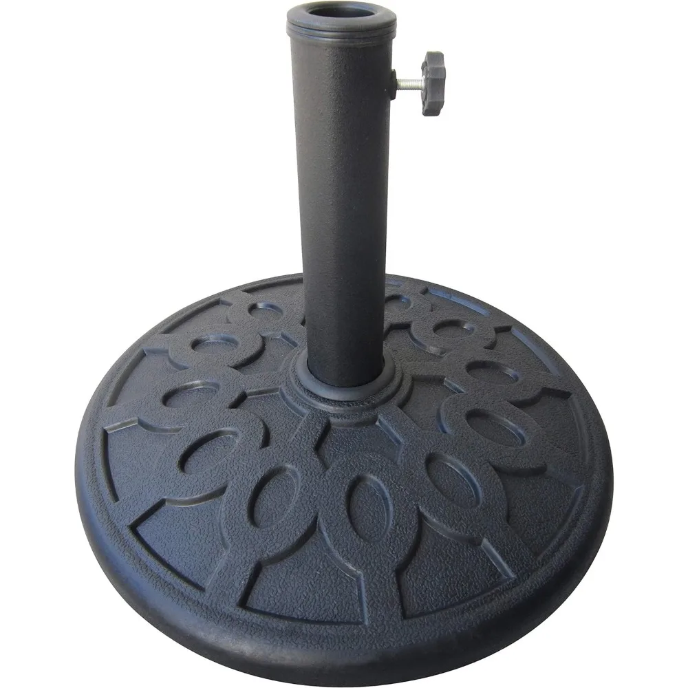 

Manufacturing 63137 Regency 8kg Envirostone Umbrella Base, 2.1H 16.9W 16.9D, Black