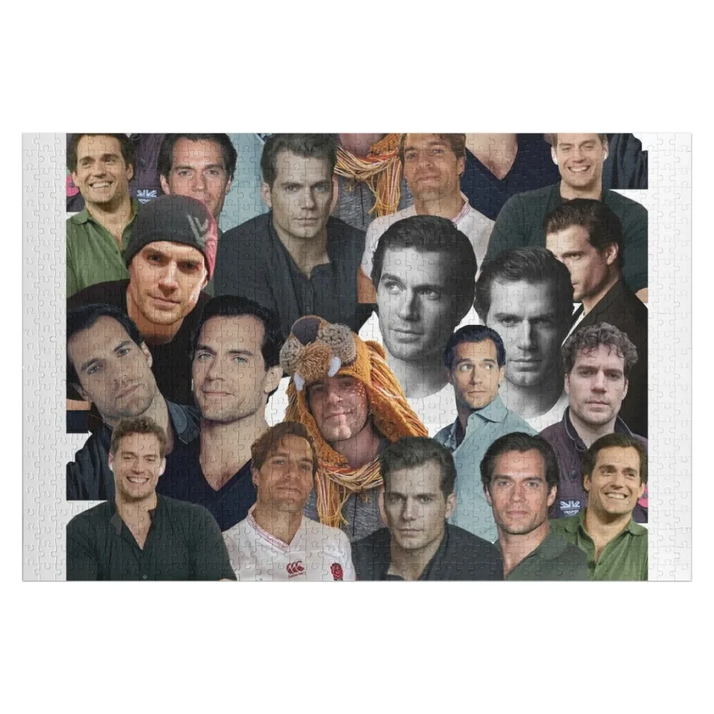 

henry cavill photo collage Jigsaw Puzzle Custom Wooden Name Novel Toys For Children 2022 Christmas Toys Puzzle