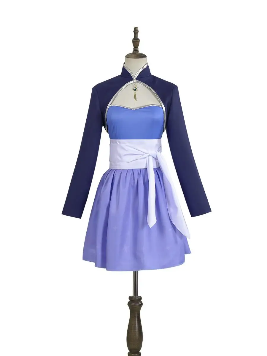 

RWBY Квартет Цветная война Косплей Костюм WeissSchnee Анимация Ролевой наряд Хэллоуин Четырехцветный костюм военной пластины