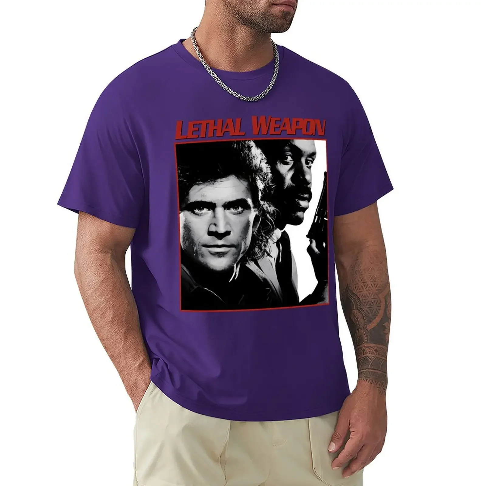 Lethal Weapon 90s T-Shirt cheap stuff blue archive men t shirts