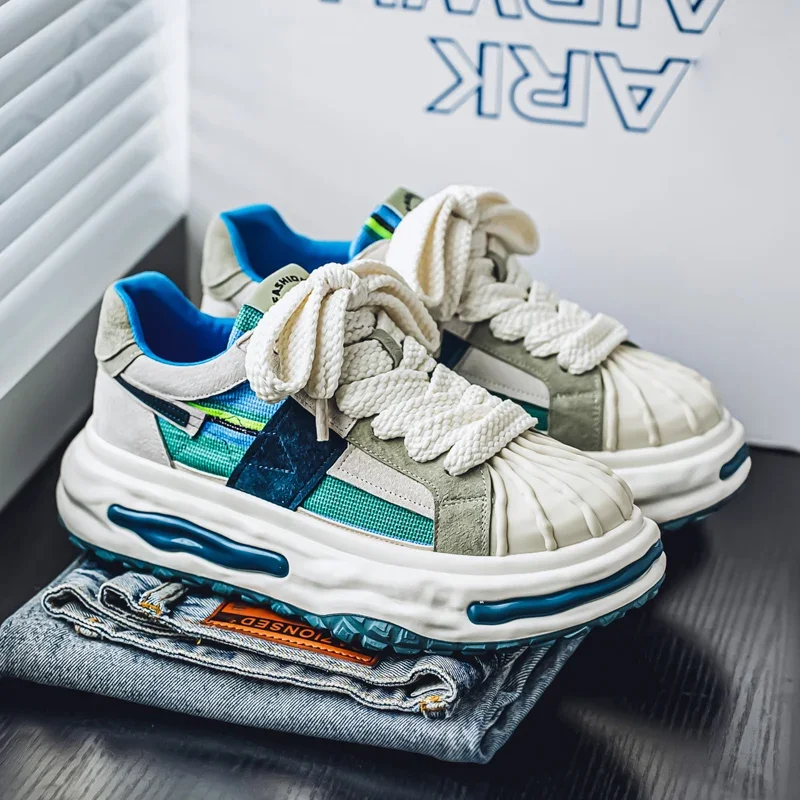 

Pop Galeskylee Designer Men Shoes Street Hop Platform Sneakers Man Toe Casual Sneaker Men Skateboard Shoes Zapatos Para Hombre