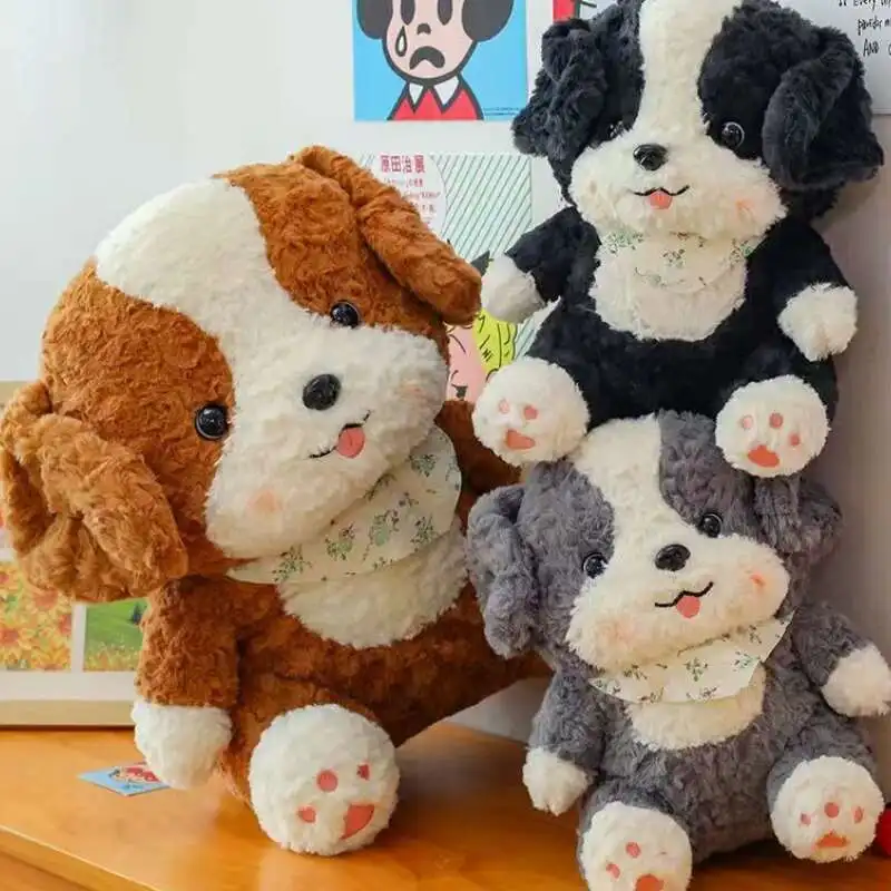 23/30/45cm Śliczny Border Collie Pluszowa zabawka Wypchane zwierzę Kreskówka Pies Miękka poduszka Prezent Dzieci Dziewczyny Kawaii Prezent Łóżko Sofa Wystrój