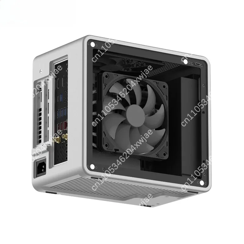All Aluminum Unibody ITX Case COOJ MQ6 Mini Desktop Chassis A4 SFF Portable Computer