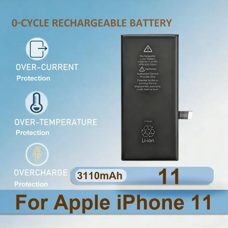 

11 Mobile Phone Battery For Apple iPhone 11 3110mAh Real Capacity