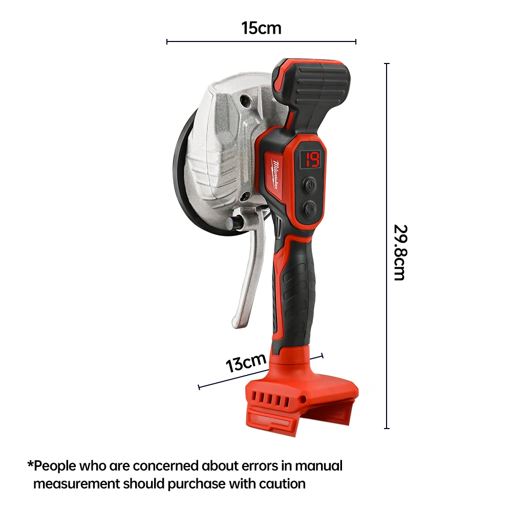 Milwaukee 18v Piastrellatrice per Piastrelle 8 Controllo della Velocità Cordless Strumento di Installazione di Piastrelle Ad Alta Capacità di Carico Utensili Elettrici per Pavimenti a Parete