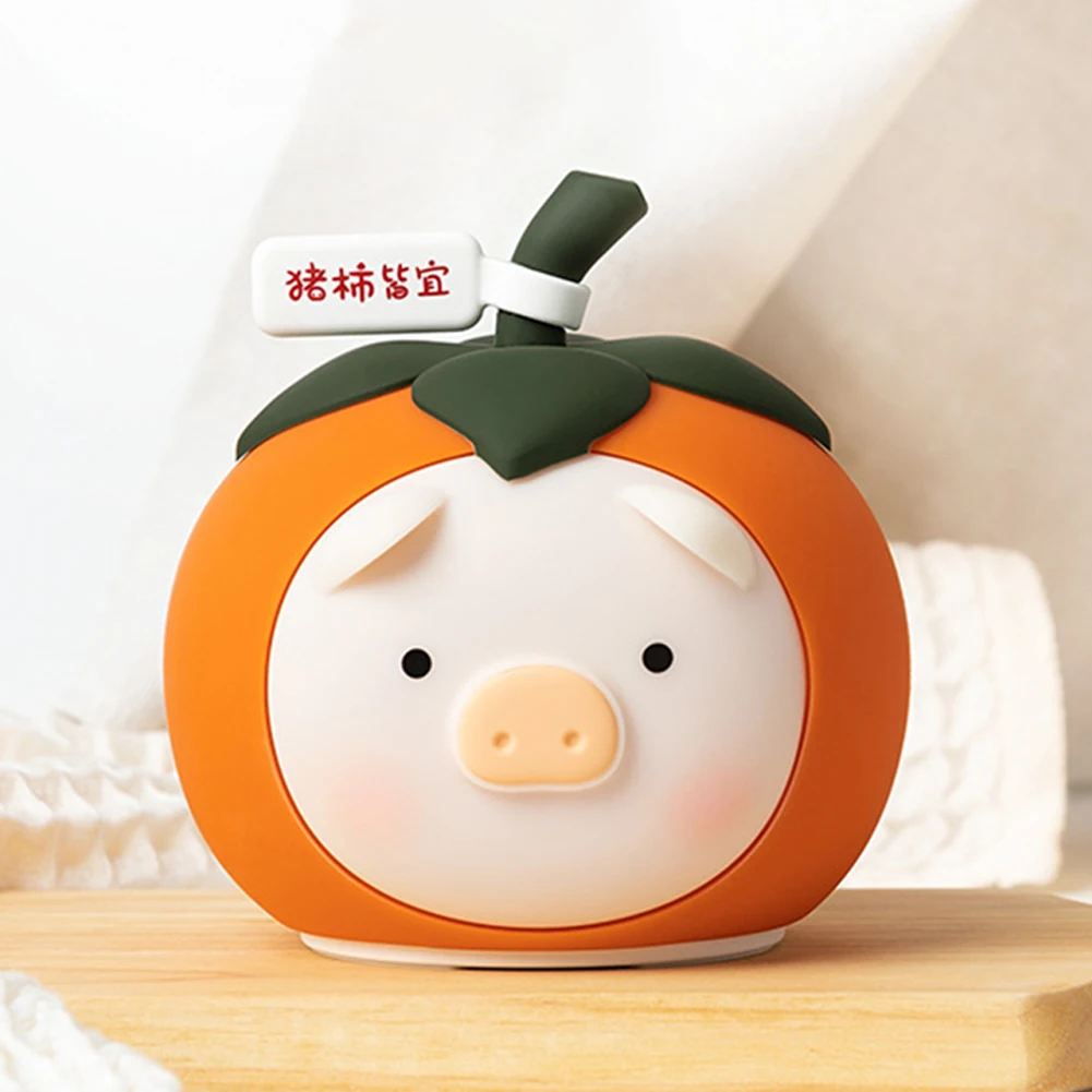 ไฟกลางคืนหมูตลก USB ชาร์จซ้ำได้โคมไฟหมูลูกพลับสัตว์ lampu tidur ลูกพลับการ์ตูนหมูสำหรับตกแต่งห้องที่บ้าน