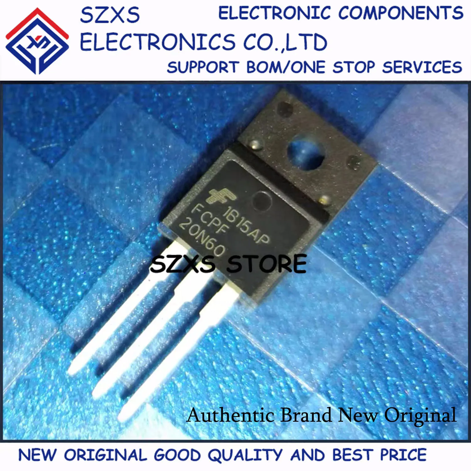 New Original 10Pcs FCPF20N60 20N60 TO-220F 20A 600V MOSFET Field Effect Transistor Electronic