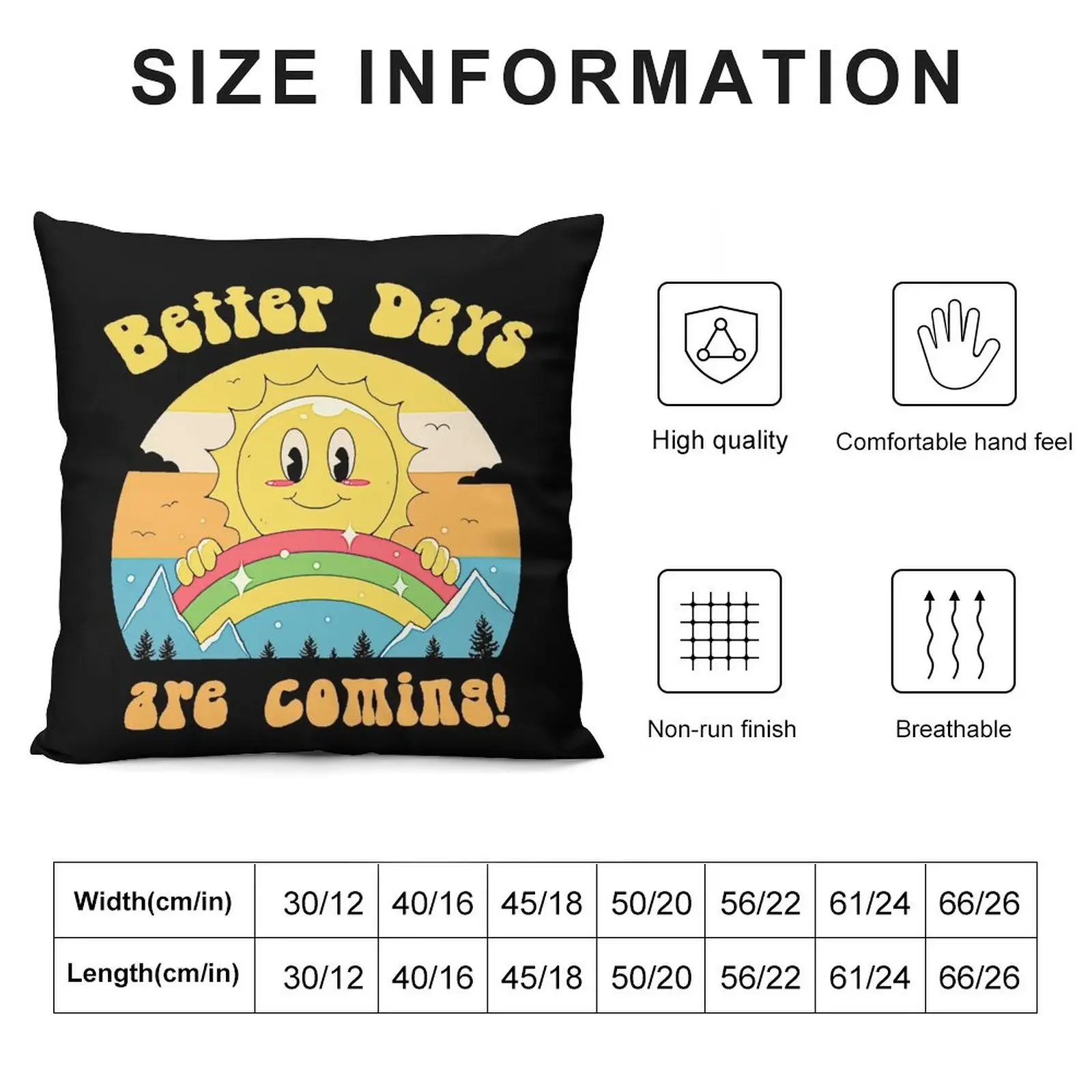 Better Days are Coming T-Shirt Throw Pillow luxury sofa pillows Pillow Case Christmas Custom Cushion pillow