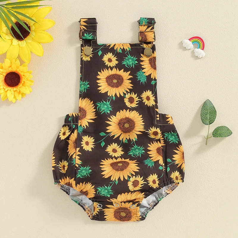 

Infant Baby Girl Summer Outfit Daisy Suspender Romper Jumpsuit Toddler Newborn Clothes