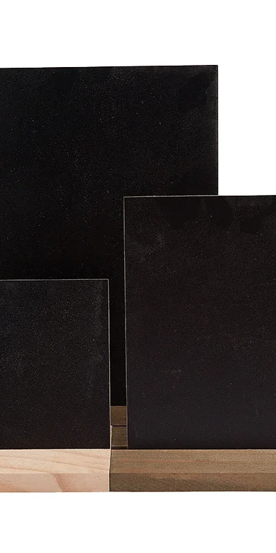 Message Board Display Sign Wooden Base Price Tag Black Chalkboards Memo Bar