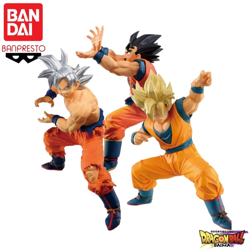 in stock Original BANDAI BANPRESTO Dragon Ball Son Goku Model toys action figure Garage statue Collectible Ornaments