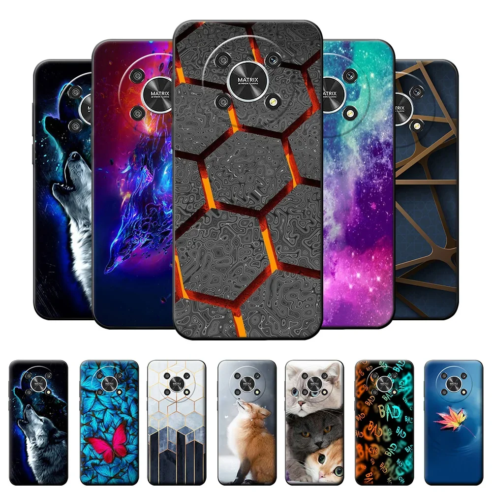 For Honor Magic4 Lite 5G Case Fashion Painted Silicone Soft Phone Cover for Honor Magic6 Lite Funda Honor Magic5 Lite 5G Coque