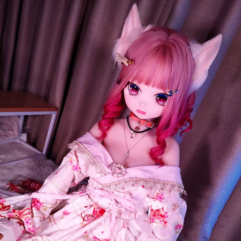 RENHEYUOU Doll Cat Girl Festival Gift Japanese Anime Men's Toy Detachable Head Soft Material