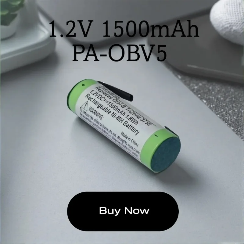 

Brand New 1.2V 1500mAh PA-OBV5 Rechargeable Ni-MH Battery for Braun Oral-B PRO&TriZone 3756 3754 Electric Toothbrush Batteries