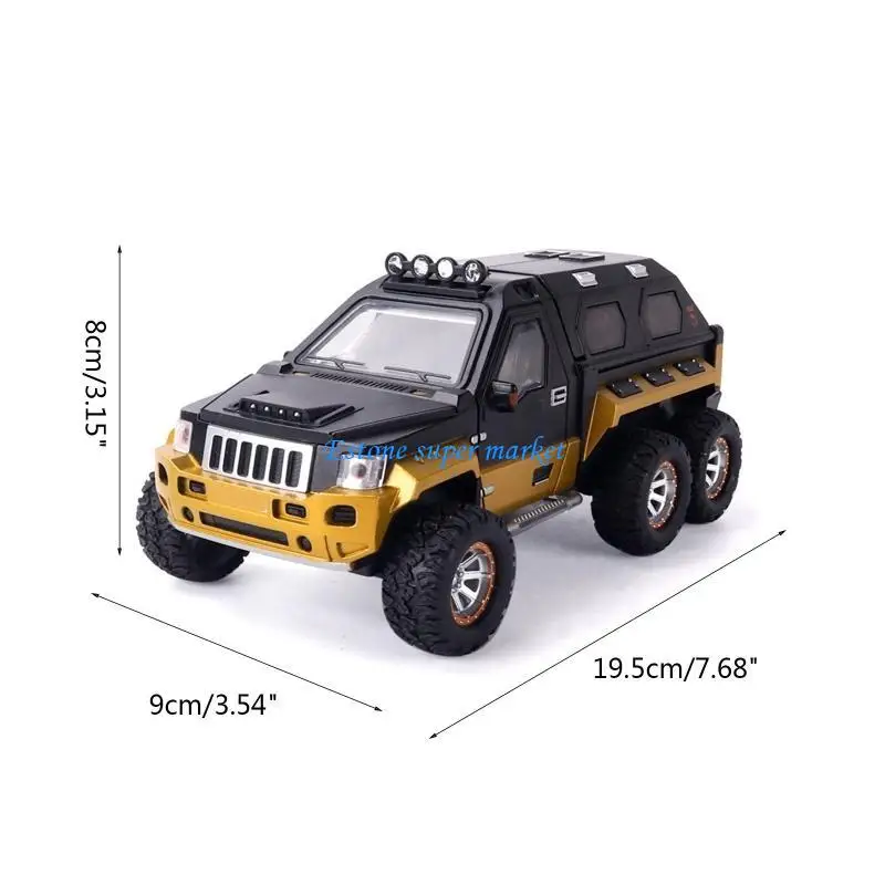 090B 1/24 Pull Back Model Vehicle Mini Car Toy Alloy Crashproof Inertia Car Toy Gift