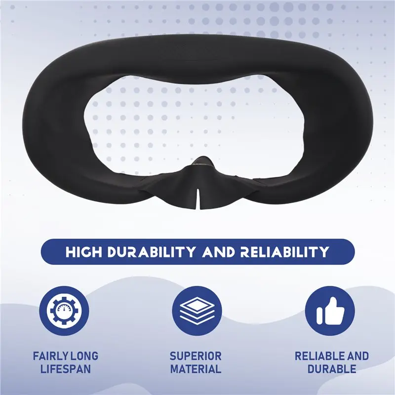 Soft Silicone Face Cover for Pico 4 VR Headset Anti-Sweat Light Blocking Eye Pad Cushion Replacement Accessories Washable