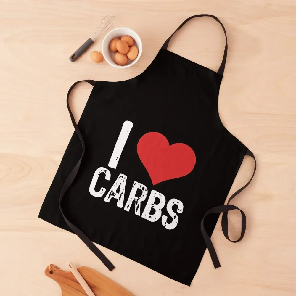 I Love Carbs Apron nail tech supplies Barista Things For Home And Kitchen Apron