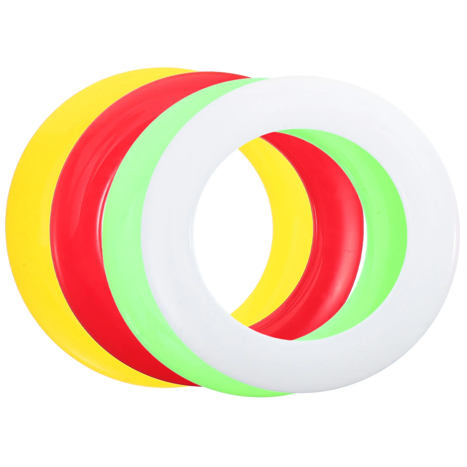 4Pcs Hohl Fliegende Scheibe Spielzeug Strand Outdoor Sport Familie Aktivitäten Langlebige Kunststoff Jonglierringe Leichte Party