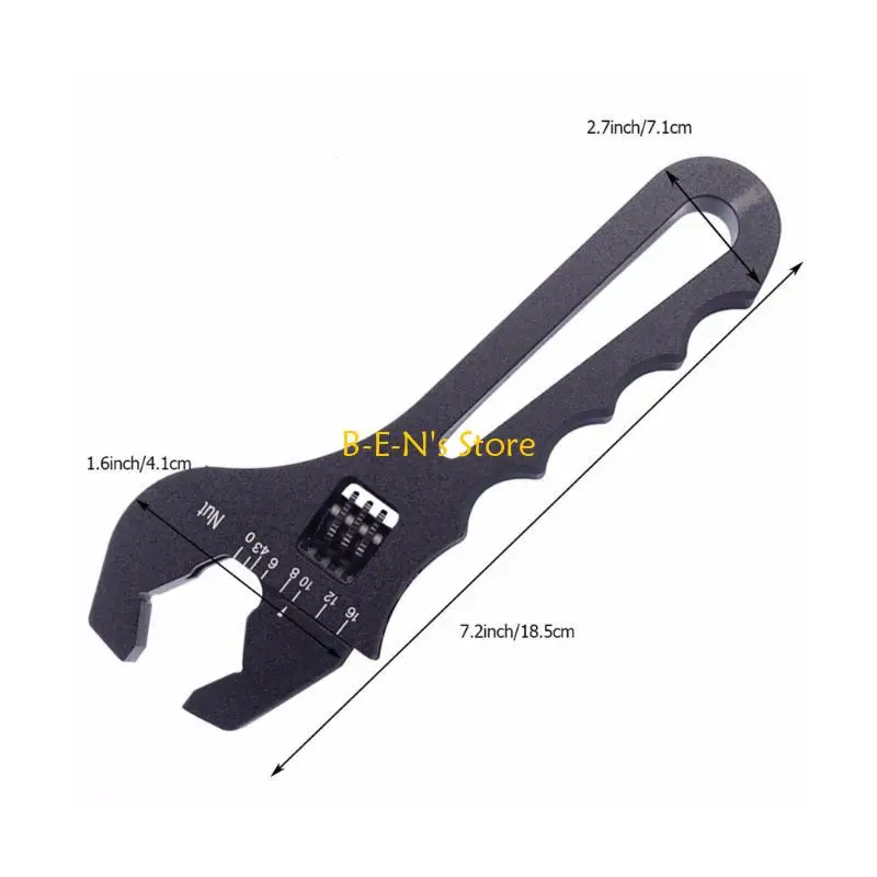 

Y1AD Adjustable Wrenc Wrench Lightweight Aluminum Wrench 3AN-16AN Hose Fitting