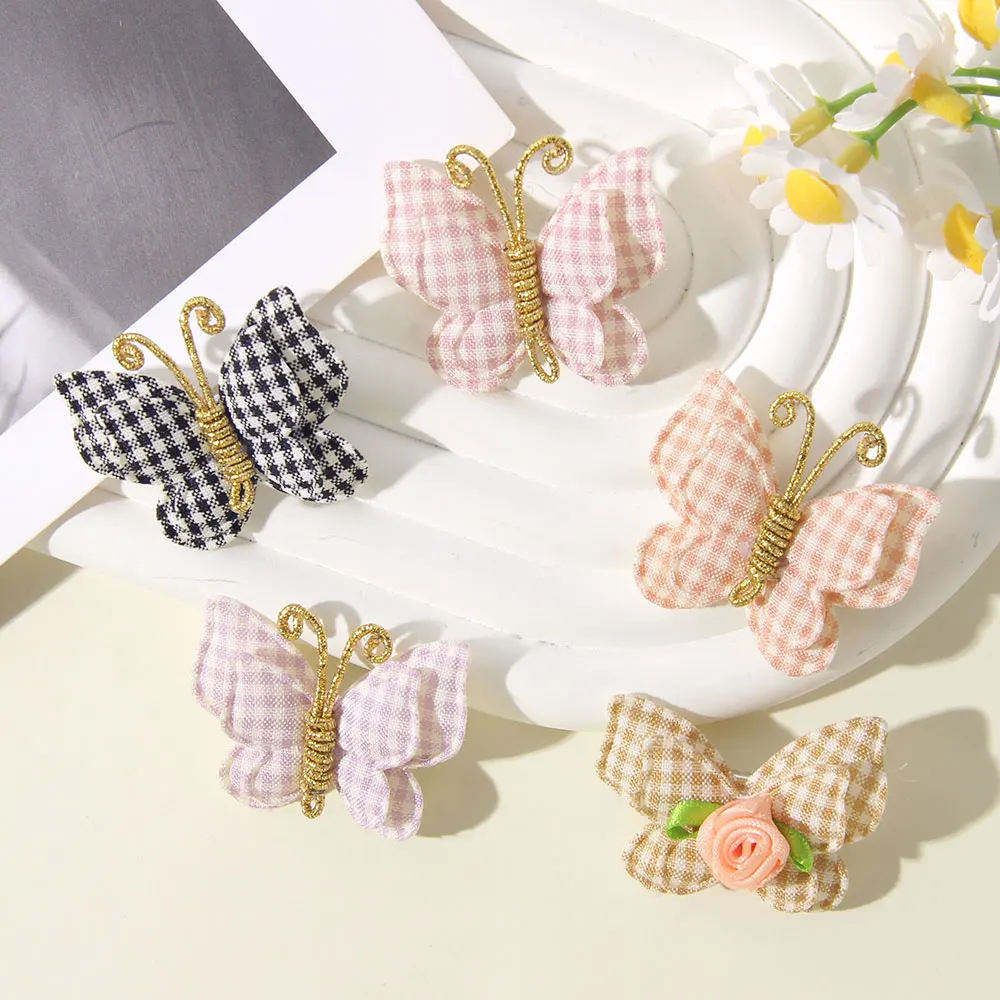 1PCS مشبك شعر الفراشة للطفل فتاة الجملة أزياء دبوس الشعر الأطفال لطيف باريت الخريف الشتاء طفل إكسسوارات الشعر هدية