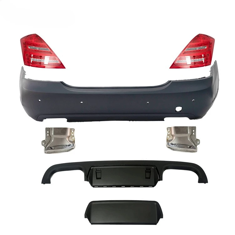 W221-Upgraded S63 S65 Body Kit para Classe S, Amortecedor Frontal, Amortecedor Traseiro, Farol e Luz Traseira, Novo