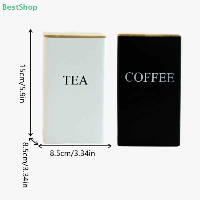 3Pcs 1L Coffee Bean Storage Canisters Tea Sugar Vacuum Sealed Jars Iron Canisters Heat Kitchen Cream Can Airtight Lid